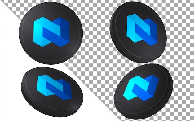 NEXO 3d render ilustração ícone do logotipo da criptomoeda token de moeda