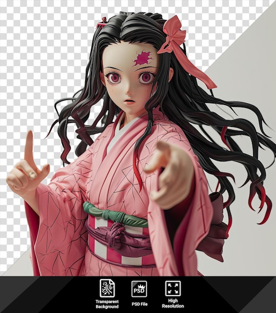 PSD nezuko de l'anime kimetsu no yaiba san