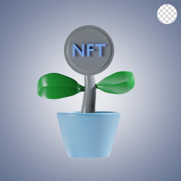 PSD nft-investition 3d-symbol