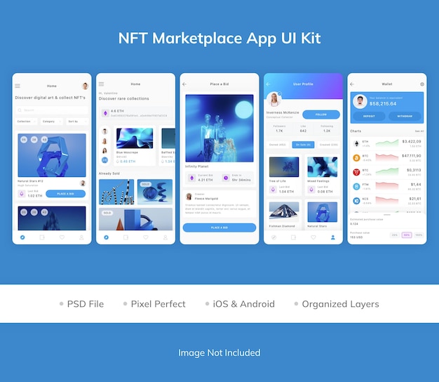 Nft marketplace app ui kit