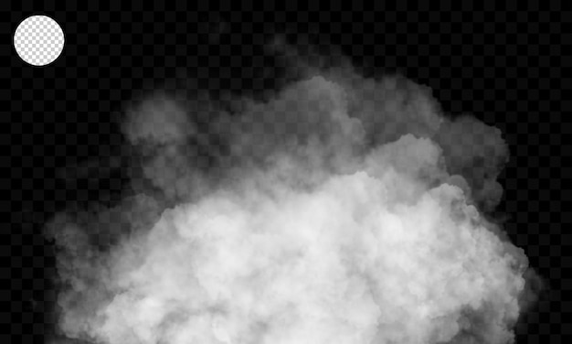 Niebla o humo aislado efecto especial transparente.