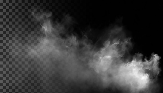 La niebla o el humo aislado fondo transparente Nube blanca niebla o smog PNG
