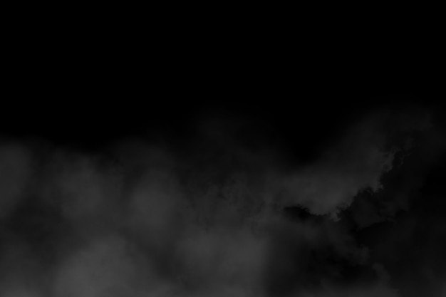 Niebla o nube de humo aislada