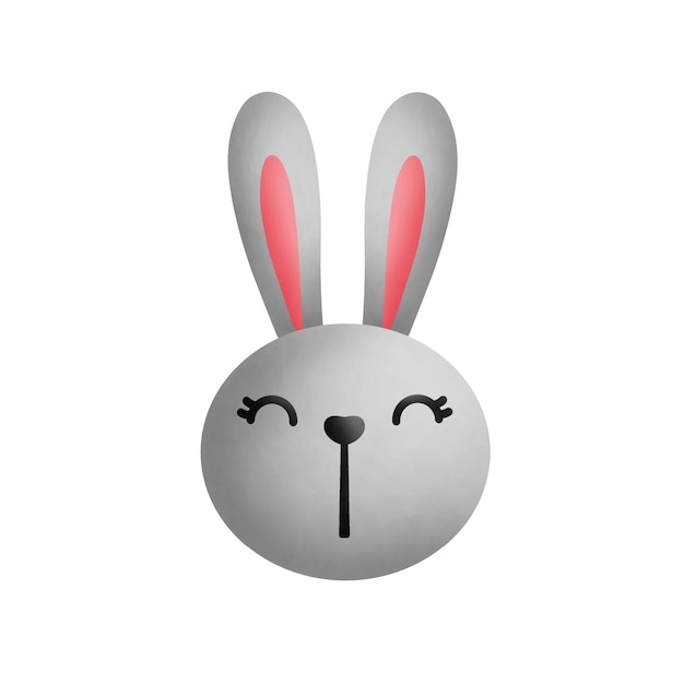 Niedlicher grauer Hase