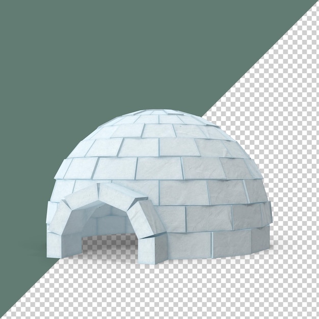 Niedrig-Poly-Igloo