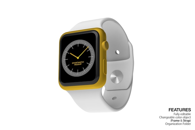 Niedrige winkelansicht des smartwatch-modells