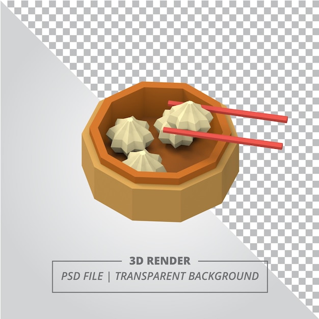 PSD niedriges poly-dimsum 3d rendern