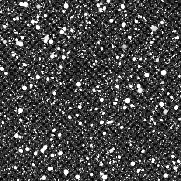 La nieve cae sobre un fondo transparente