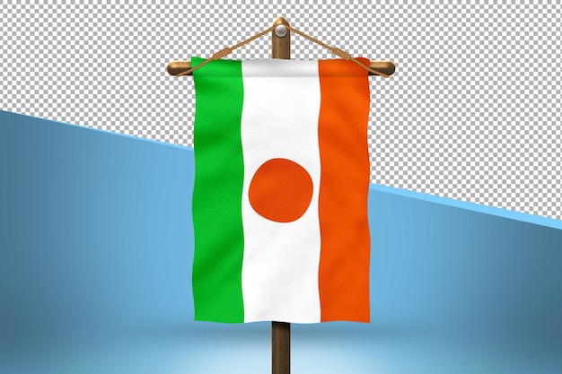 PSD niger hang flag design background