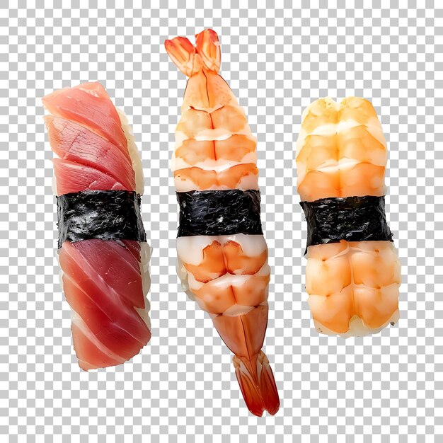 PSD nigiri-sushi-roll png mit durchsichtigem hintergrund