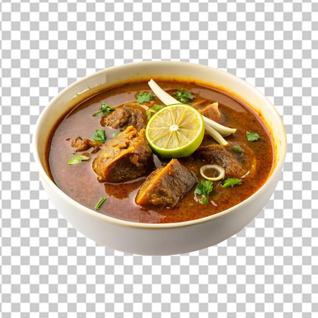 Nihari em fundo branco