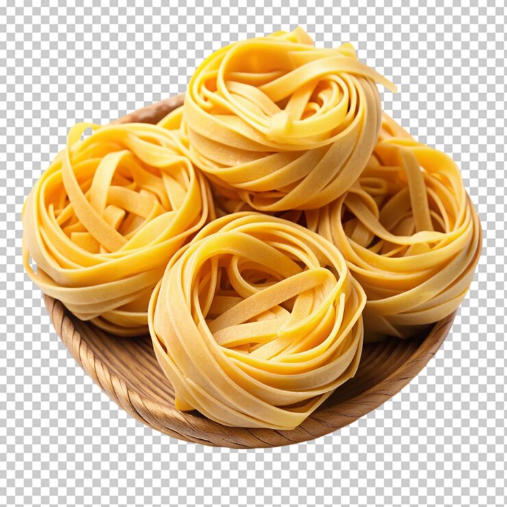 PSD ninho de pasta isolado em fundo transparente