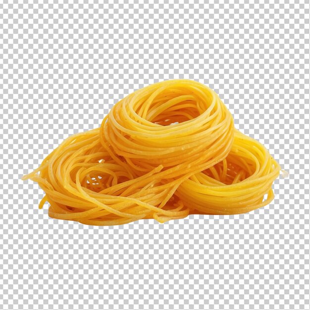 PSD ninhos girados de pasta de espaguete dourada