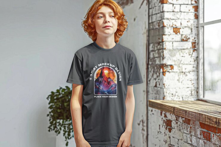 un niño con una camiseta