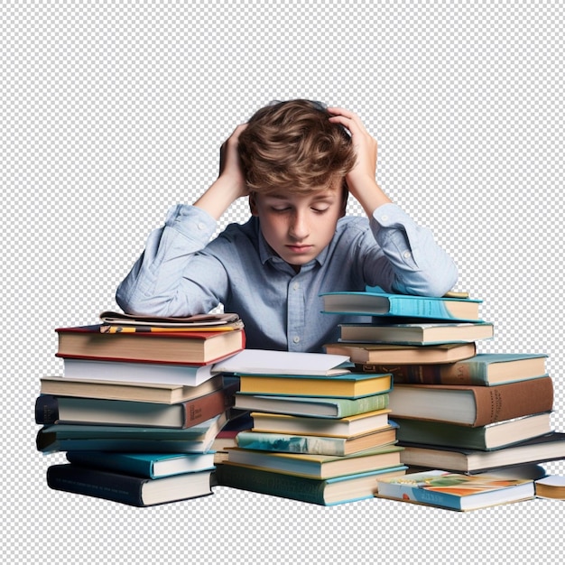 niño lee un libro