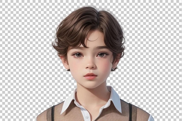 PSD un niño lindo en 3d.