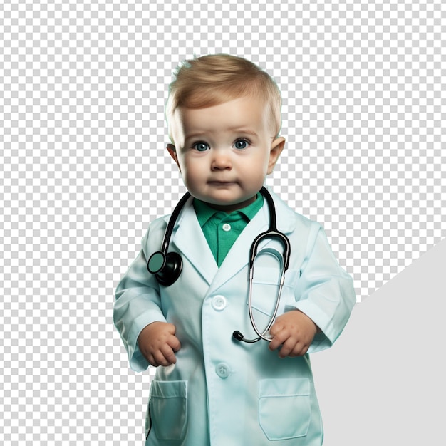 PSD niño médico aislado en un fondo transparente png