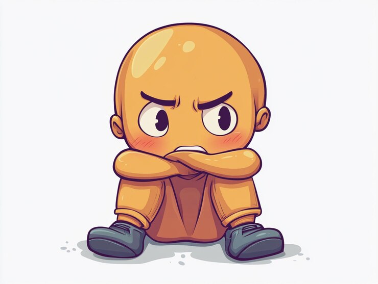 PSD niño triste aislado imagen de stock