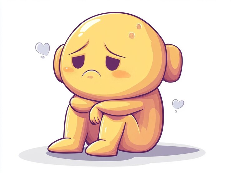 PSD niño triste aislado imagen de stock