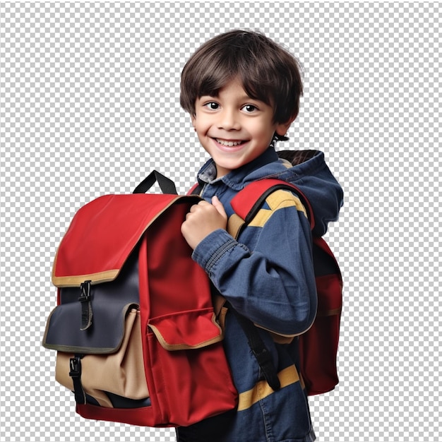 PSD niños con mochilas y de vuelta a la escuela