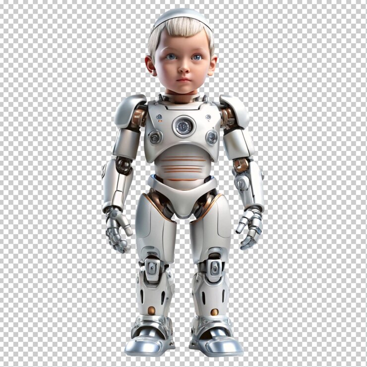 PSD los niños son robots cyborg.