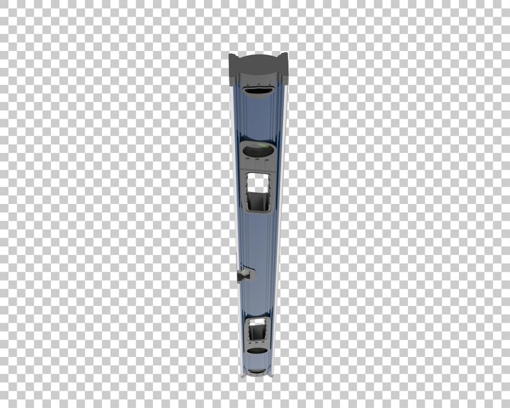 PSD niveau à bulle isolé sur fond transparent illustration de rendu 3d