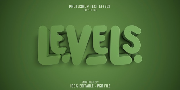 Niveaux Effet De Style De Texte 3d