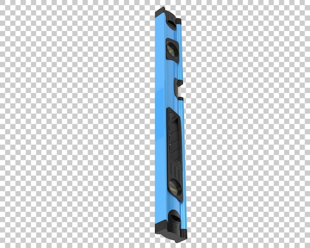 Nivel de burbuja aislado en la ilustración de renderizado 3d de fondo transparente