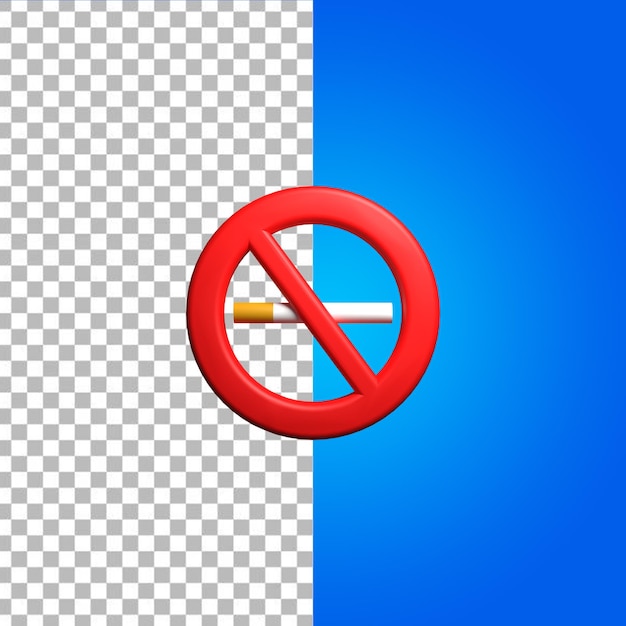 No fumar icono 3d