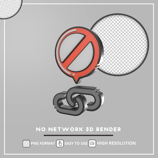 PSD no hay render de icono 3d de red