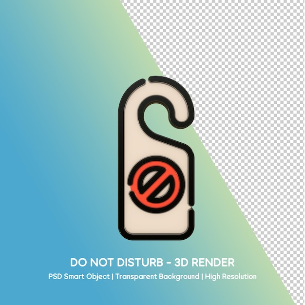 No perturbar el signo de renderización 3D