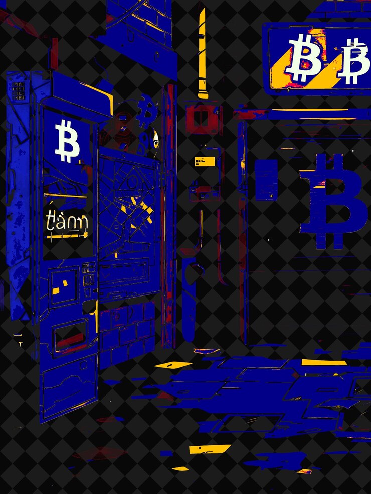 PSD noche de animación escolar con una animación temática de bitcoin bitco ilustración plana diseño de fondo