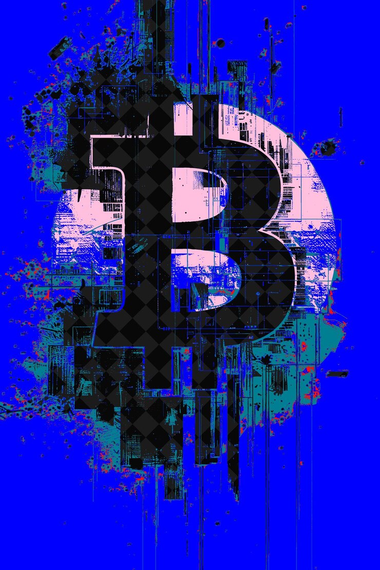PSD noche de diseño de productos escolares con un producto temático de bitcoin bi flat ilustración diseño de fondo