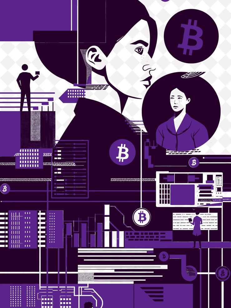 PSD noche de servicio al cliente de la escuela con un diseño de fondo de ilustración plana de soporte temático de bitcoin