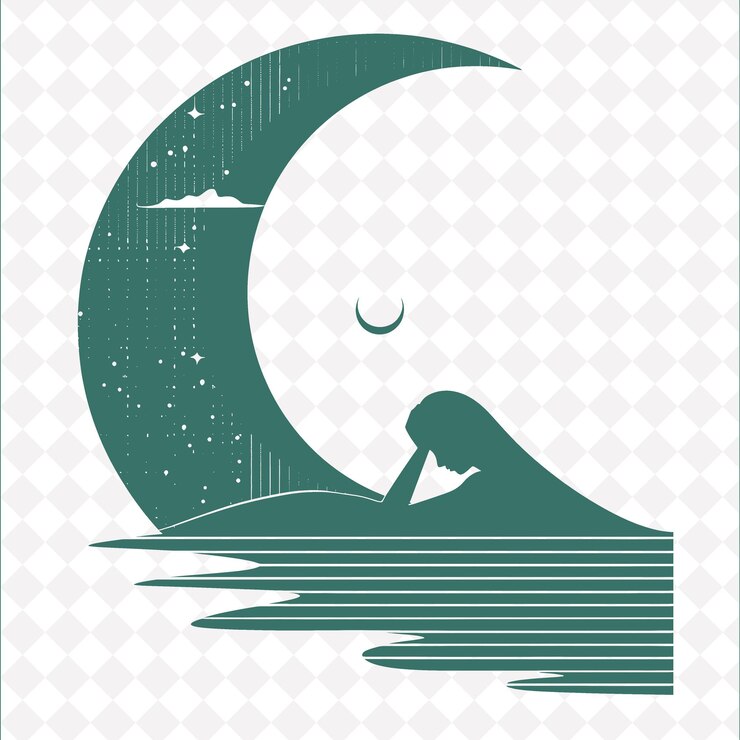 PSD la noche triste con un diseño plano con un diseño vectorial de símbolos creativos simples de méxico