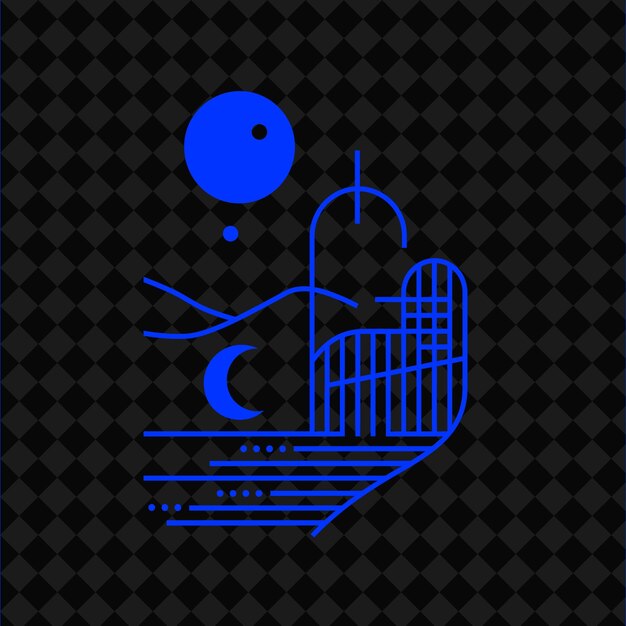 La Noche Triste con un diseño plano con un diseño vectorial de símbolos creativos simples de México