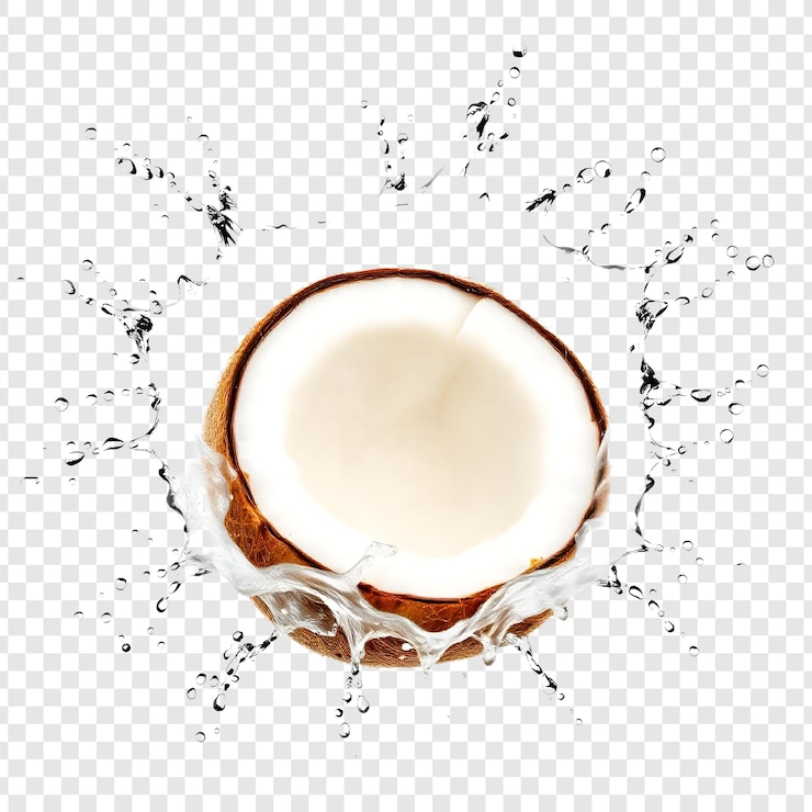 PSD noix de coco isolée sur fond transparent
