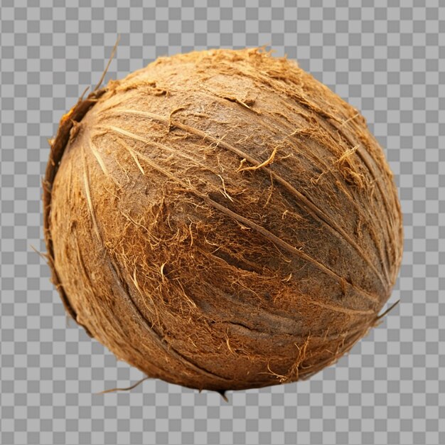 noix de coco isolée sur un fond transparent