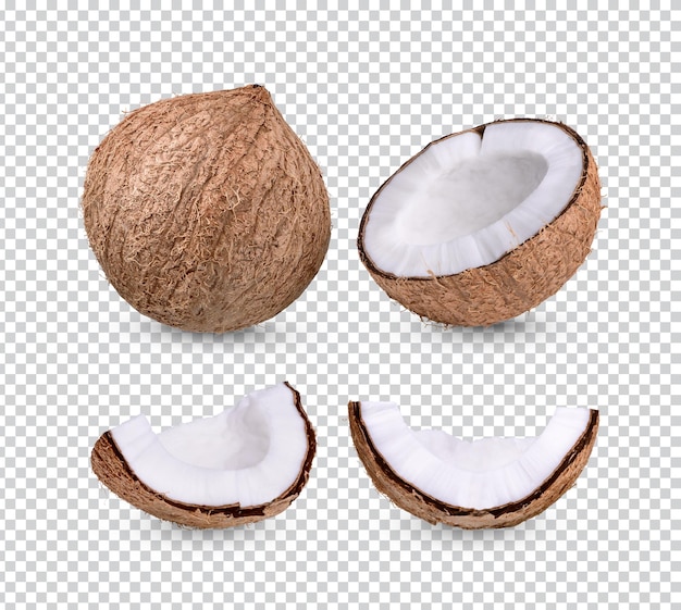 Noix de coco isolée Premium PSD