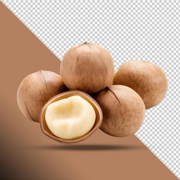 Des Noix De Macadamia Sur Un Fond Transparent Image Png