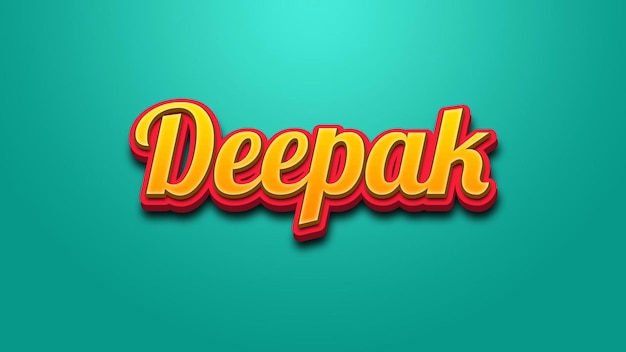 PSD nom de deepak conception du texte