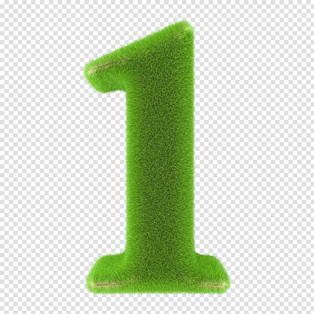 Nombre d'herbe rendu 3d