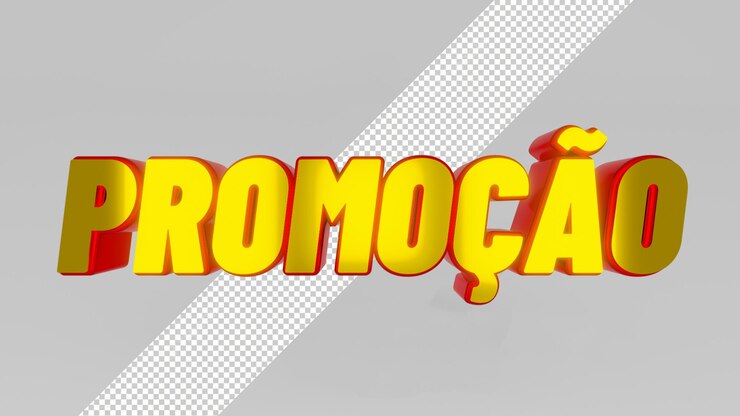 Nombre de promoción en 3D con fondo transparente