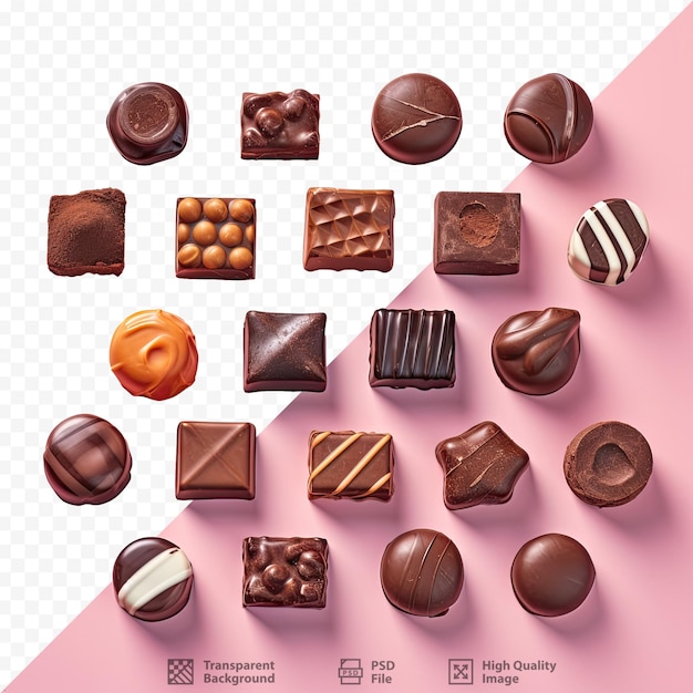 De Nombreux Types De Pralines Au Chocolat