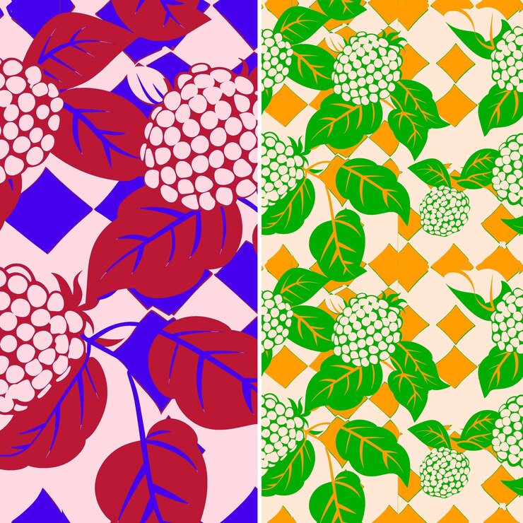 PSD noni con carne blanca y diseño medicinal con diseño vectorial de patrones de frutas tropicales gingham patt