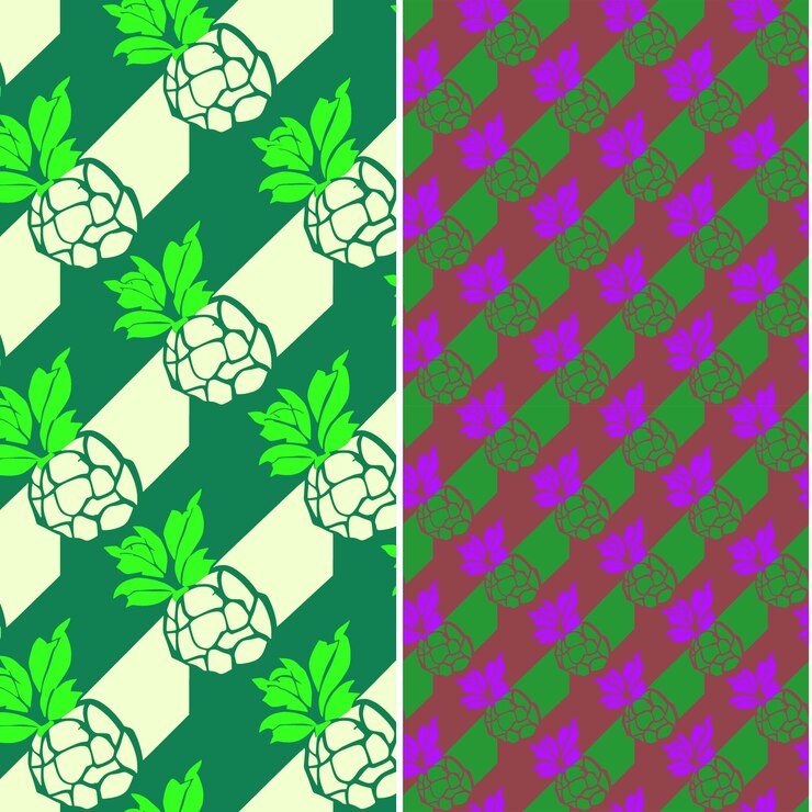 PSD noni con carne blanca y diseño medicinal con gingham patt vector único de patrones de frutas tropicales