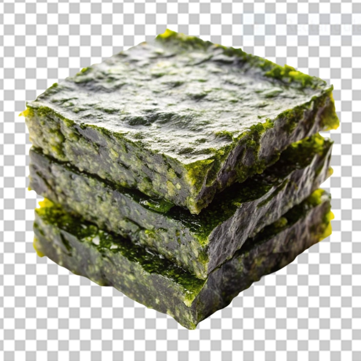 PSD nori en un fondo transparente