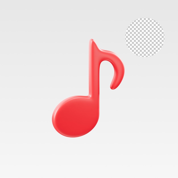 nota musicale illustrazione 3d