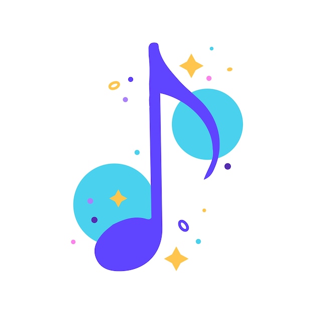 Notas musicales coloridas
