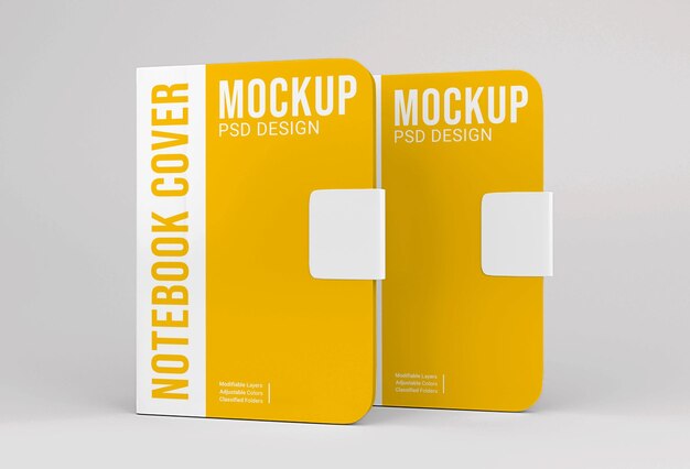 Notebook-Design-Mockup für die Business-Präsentation